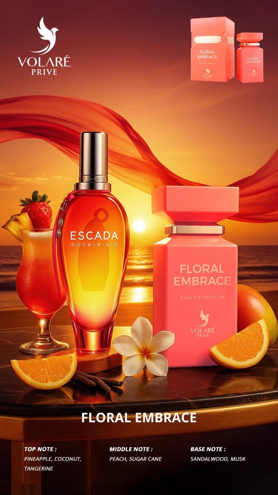 embrace floral بديل سكادا للنساء