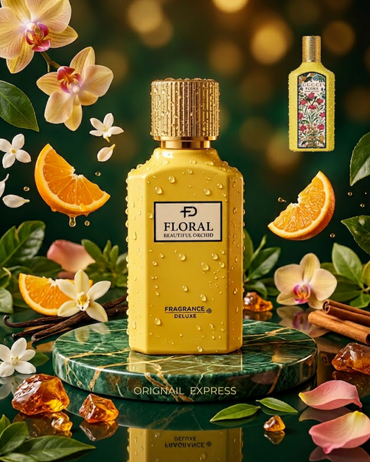 floral orchid بديل جوتشي للنساء (الاصفر)